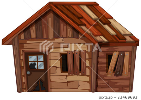 Wooden house in bad condition 33469693
