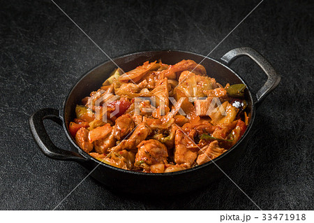 韓国料理タッカルビ Dak galbi(Korean chicken grilled dish) 韓国料理タッカルビ Dak galbi(Korean chicken grilled dish) 33471918
