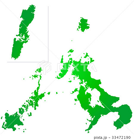 長崎県地図 33472190