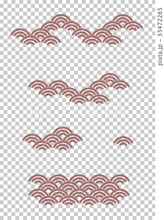 Blue sea wave _ red 33472265