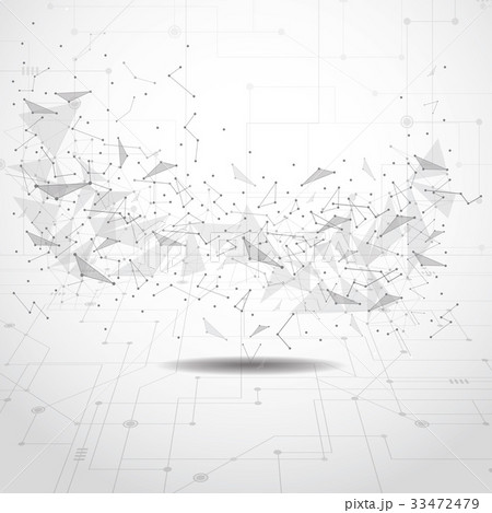 Wireframe mesh polygonal background 33472479