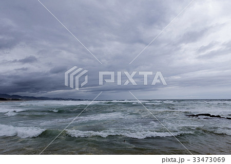 海 暗雲 波 33473069