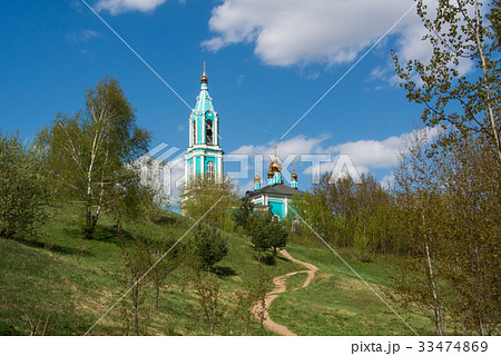 Canonic view of small russian ortodox church Canonic view of small russian ortodox church 33474869