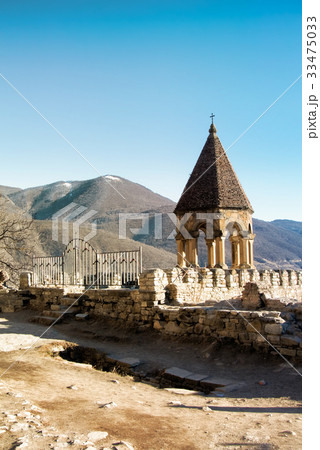 A view of the church of the fortress Ananuri A view of the church of the fortress Ananuri 33475033