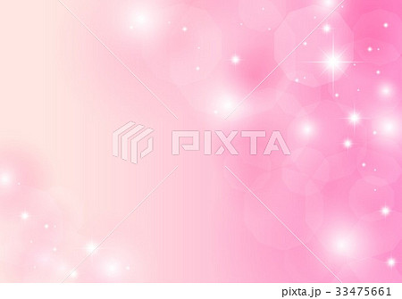 ピンクキラキラ背景のイラスト素材 33475661 Pixta