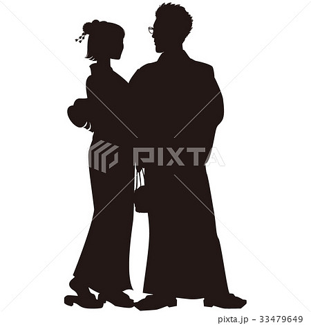 シルエット 浴衣のカップル 盆踊り 祭り ゆかた姿10 シルエット 浴衣のカップル 盆踊り 祭り ゆかた姿10 33479649