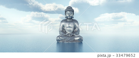 Statue of Buddha in the sea 33479652