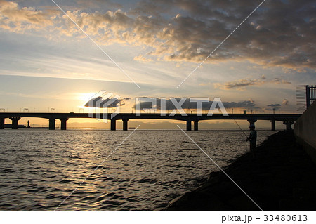 セントレア大橋の夕日 セントレア大橋の夕日 33480613