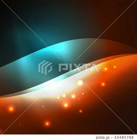 Illuminated neon waves Illuminated neon waves 33485788
