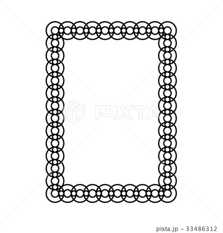 Decorative ornamental frame. Decorative ornamental frame. 33486312
