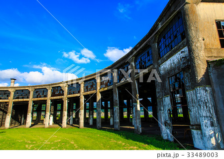 豊後森機関庫の夕暮れ 33489003