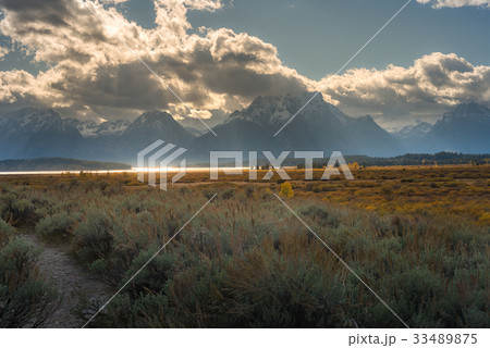 Teton Range in Grand Teton National Park 33489875