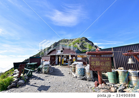 南アルプス 北岳肩の小屋 標高3000mの写真素材 南アルプス 北岳肩の小屋 標高3000mの写真素材