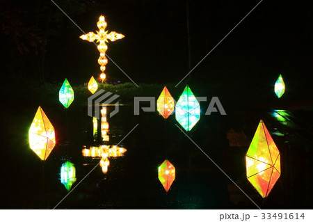 宮沢賢治童話村　イルミネーション 33491614