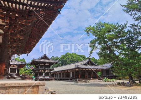唐招提寺 礼堂と鼓楼 唐招提寺 礼堂と鼓楼 33493285