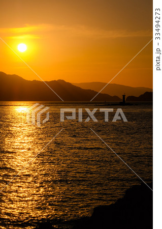 瀬戸内海の夕暮れ 瀬戸内海の夕暮れ 33494273
