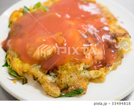 牡蠣オムレツ 蚵仔煎 料理人 33494818