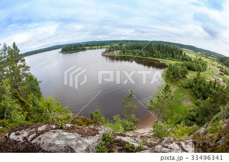 Skerries of Ladoga lake ,Karelia, Russia 33496341