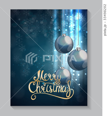 Merry Christmas and New Year Background. Vector 33498202