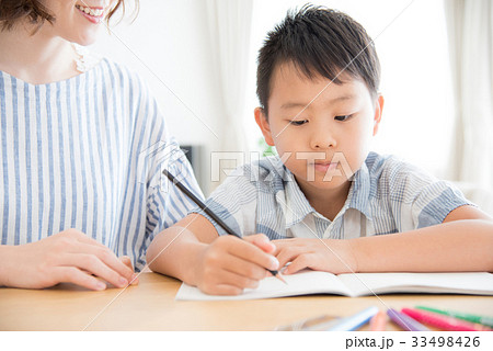 親子　勉強 33498426