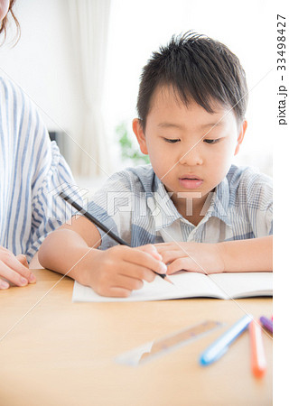 親子　勉強 33498427