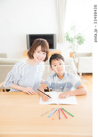 親子　勉強 33498436