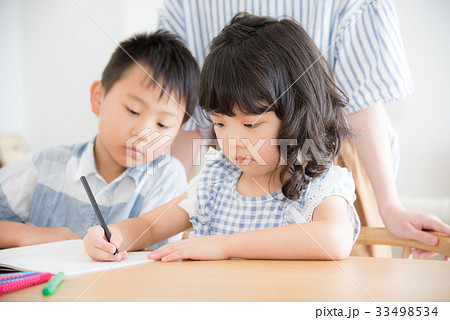 親子　勉強 33498534
