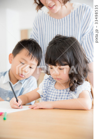 親子　勉強 33498535