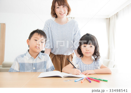 親子　勉強 33498541