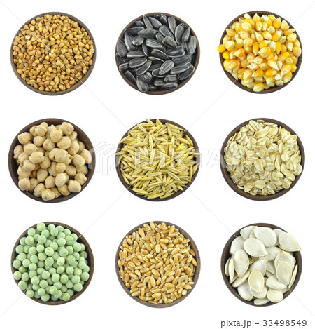 Grains, cereals, seeds - collection Grains, cereals, seeds - collection 33498549
