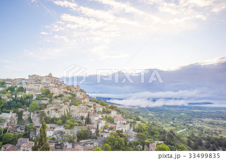 雲海と朝焼けのゴルド 33499835