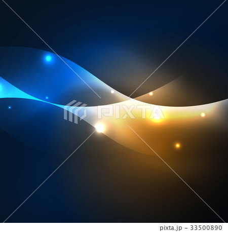 Illuminated neon waves Illuminated neon waves 33500890