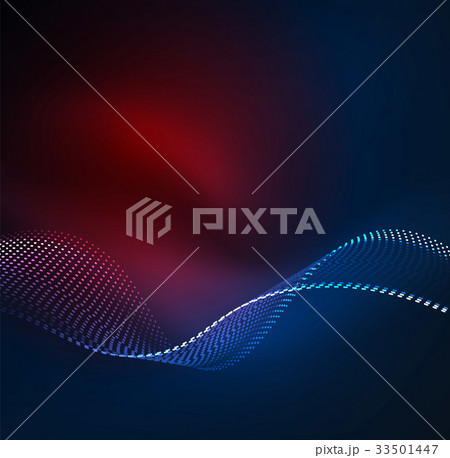 Vector wave particles background 33501447