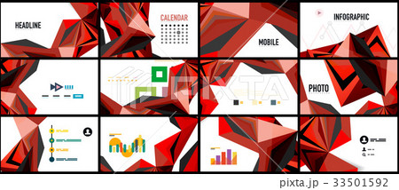 Modern triangle presentation template Modern triangle presentation template 33501592