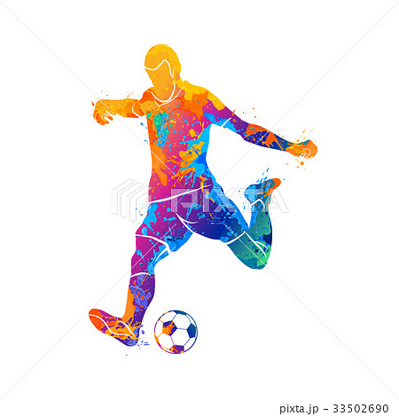 Ball Soccer Player Stock Illustration