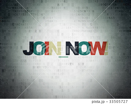 Social network concept: Join now! on Digital Data 33505727