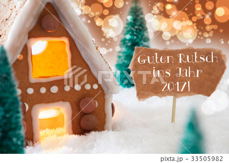 Gingerbread House, Guten Rutsch 2017 Mean New Year Gingerbread House, Guten Rutsch 2017 Mean New Year 33505982
