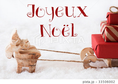 Reindeer, Joyeux Noel Means Merry Christmas 33506002