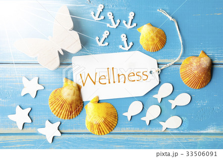 Sunny Summer Greeting Card With Text Wellness 33506091