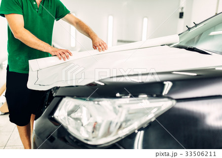 Car paint protection film installation 33506211