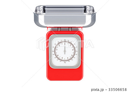 Red Kitchen Scale, 3D rendering 33506658