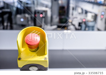 Close up of emergency button Close up of emergency button 33506735
