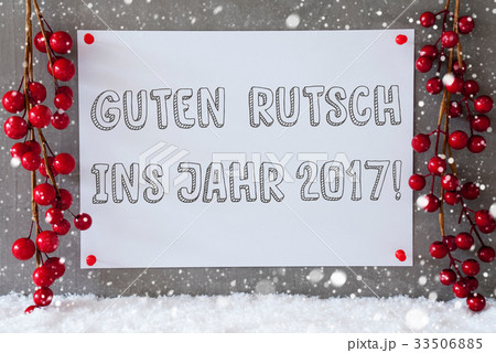 Label, Guten Rutsch 2017 Means New Year 33506885