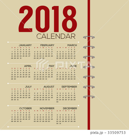 2018 Printable Calendar Starts Sunday 2018 Printable Calendar Starts Sunday 33509753