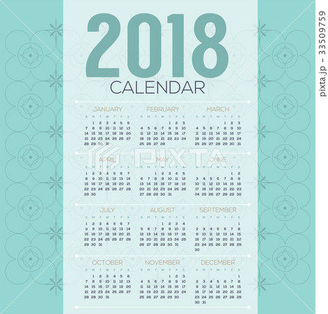 2018 Mint Tradition Vintage Printable Calendar 33509759
