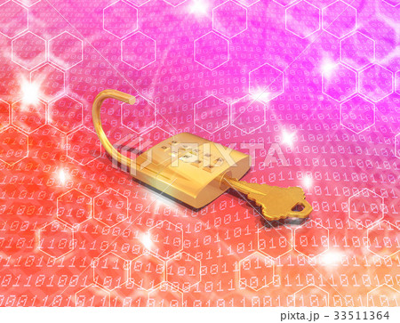 セキュリティ対策のデジタル鍵ロック セキュリティ対策のデジタル鍵ロック 33511364