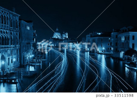 Venice Grand Canal night Venice Grand Canal night 33511598