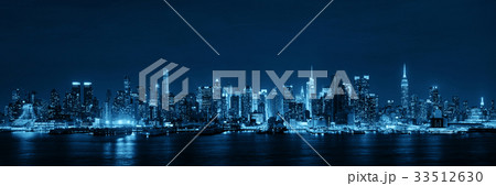 Midtown skyline over Hudson River 33512630