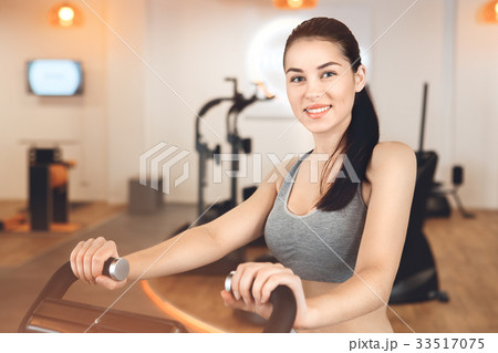 Woman training in gym body health fit care Woman training in gym body health fit care 33517075