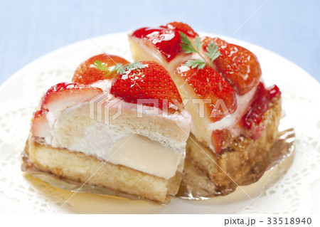 イチゴプリンケーキ 33518940